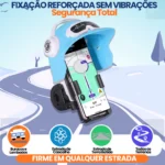 Suporte de Celular para Moto com Capacete Fixação Segura Bicicleta e Navegação Urbana - Imagem 3