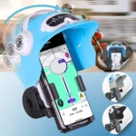 Suporte de Celular para Moto com Capacete Fixação Segura Bicicleta e Navegação Urbana - Imagem 5