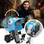 Suporte de Celular para Moto com Capacete Fixação Segura Bicicleta e Navegação Urbana - Imagem 6