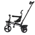 Triciclo Com Empurrador Confort Preto - Imagem 4
